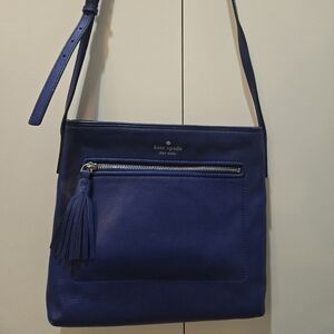 Blue Kate Spade cross body purse
